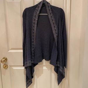 LINE Charcoal Grey Wrap with Crystals